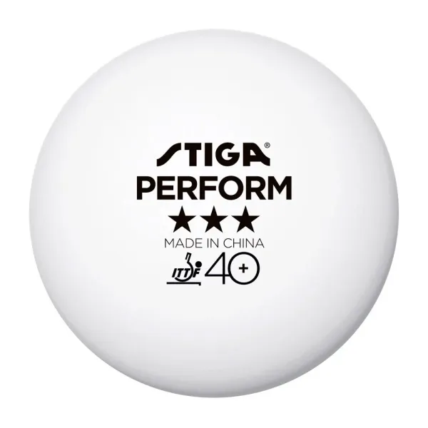 Мяч для наст. тенниса Stiga Perform 3***, 40+, 1113-2110-06, пластик, ITTF Appr., уп.6 шт, бел за 2&nbsp;121.60 ₽ в Белгороде