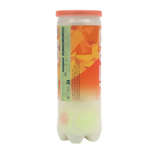 Мяч теннисный детский HEAD Stage 2 Orange, 578423,уп.3 шт, фетр,нат.резина,желто-оранжевый за 836.40 ₽ в Белгороде