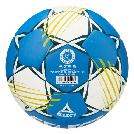 Мяч ганд. SELECT HB FORCE DB V25, 1622858205, Senior (р.3), EHF Appr,ПУ, гибр.сш., сине-белый за 8&nbsp;438.80 ₽ купить в Белгороде