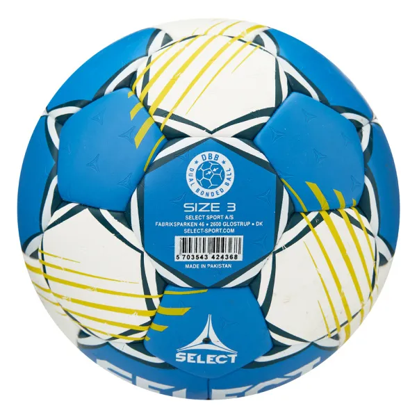 Мяч ганд. SELECT HB FORCE DB V25, 1622858205, Senior (р.3), EHF Appr,ПУ, гибр.сш., сине-белый за 8&nbsp;438.80 ₽ в Белгороде