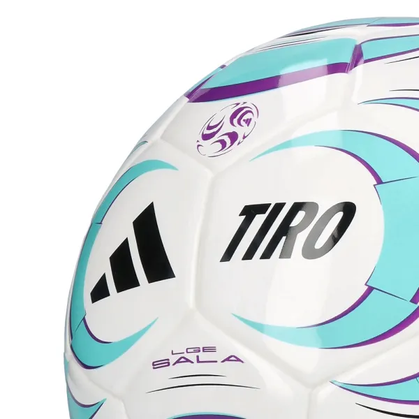 Мяч футзал. ADIDAS Tiro League Sala JW1526, р.4, FIFA Basic, 32 пан, ТПУ, термосш., бело-бирюз-фиол за 4&nbsp;833.10 ₽ в Белгороде