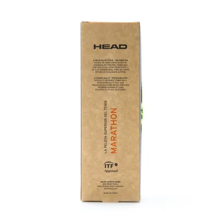 Мяч теннисный HEAD Marathon 3B, 578183, крафт. упак.3шт, без давления, фетр, нат.резина,желтый за 1&nbsp;055.70 ₽ купить в Белгороде