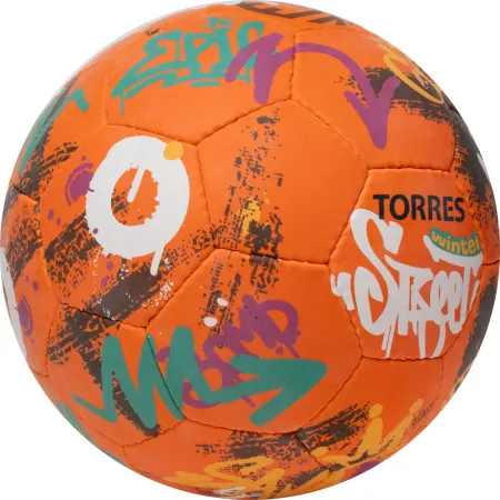 Мяч футб. TORRES Winter Street, F023285, р.5, 32 пан, рез, 4 подкл. слоя, руч. сшив,оранж-мультик. за 2&nbsp;713.20 ₽ купить в Белгороде