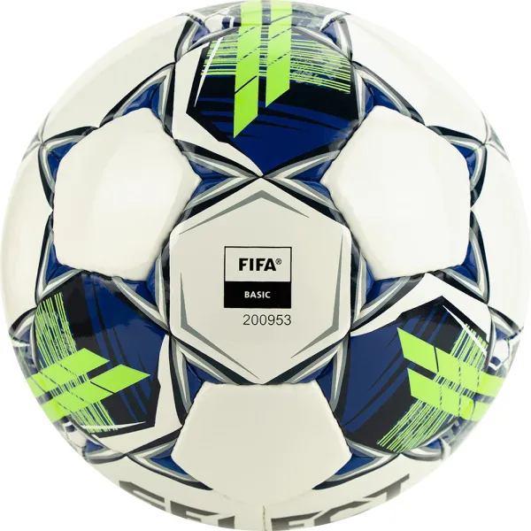 Мяч футзал. SELECT Futsal Master Shiny V22, 1043460004, р.4, Basic,32п, гл.ПУ, руч.сш,бел-син-зел за 7&nbsp;539.50 ₽ в Белгороде