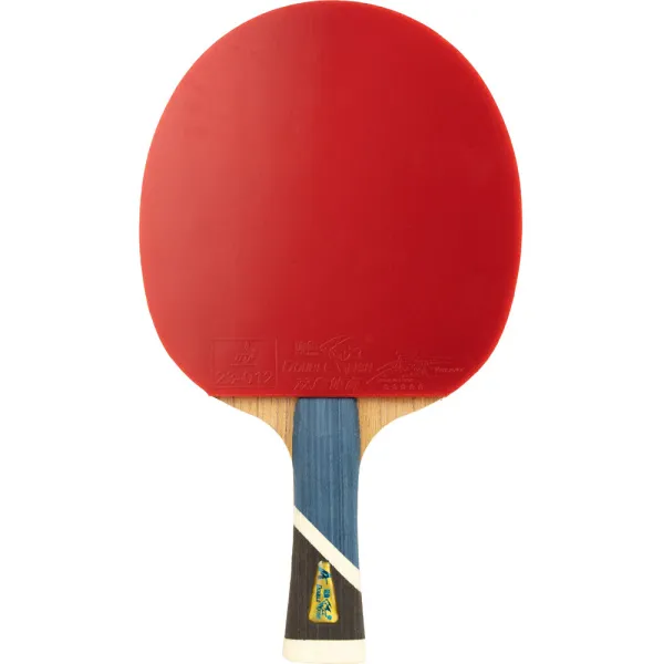 Ракетка для н/т DOUBLE FISH 5A+C, для продвин, ITTF Appr, накл. 2,1 мм, конич. ручка+ 2 мяча V40+мм за 2&nbsp;779.50 ₽ в Белгороде