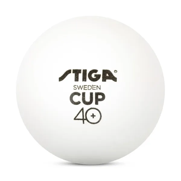 Мяч для наст. тенниса Stiga Cup ABS, 1110-2510-12, диам.40+мм, пластик, упак. 12 шт, белый за 1&nbsp;774.80 ₽ в Белгороде