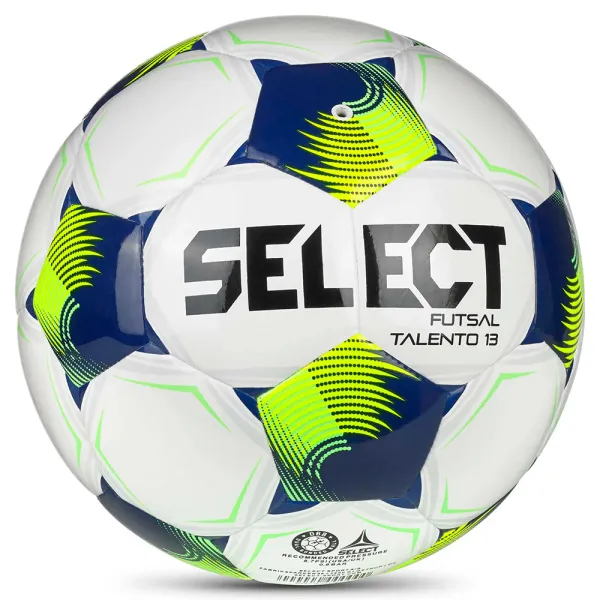 Мяч футзал. SELECT Futsal Talento 13 V26, 1062471015, р.3, 32п, ТПУ, гибр.сш, бело-сине-желтый за 4&nbsp;355.40 ₽ в Белгороде