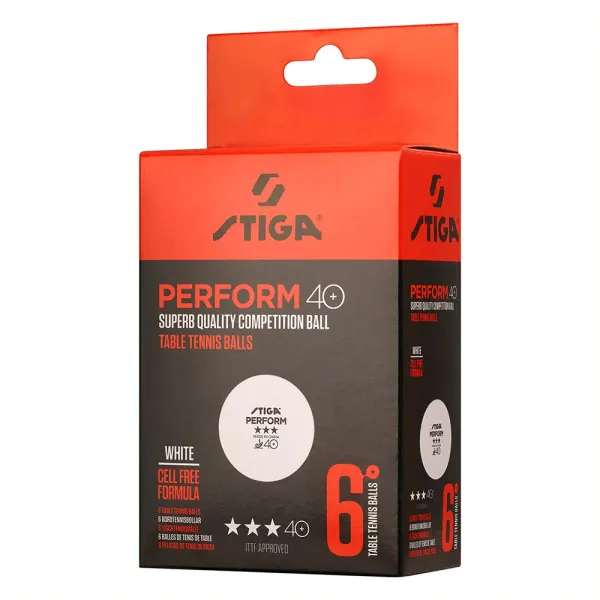 Мяч для наст. тенниса Stiga Perform 3***, 40+, 1113-2110-06, пластик, ITTF Appr., уп.6 шт, бел за 2&nbsp;121.60 ₽ в Белгороде