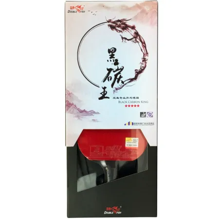Ракетка для н/т DOUBLE FISH Black Carbon King Racket 5*****, для професс.,ITTF Appr.,накл.2,1,мм за 6&nbsp;434.50 ₽ купить в Белгороде