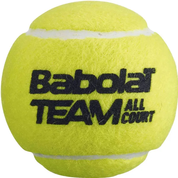 Мяч теннисный BABOLAT Team All Court,502081, уп.4 шт,одобр.ITF, сукно, нат.резина,желтый за 2&nbsp;385.10 ₽ в Белгороде