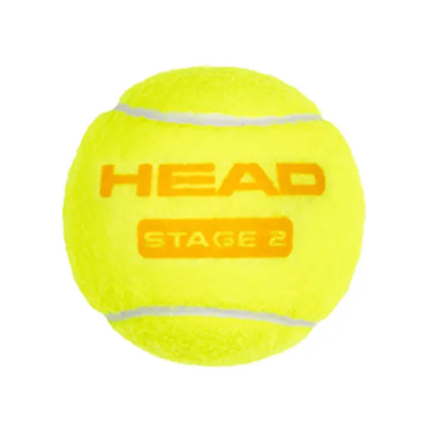 Мяч теннисный детский HEAD Stage 2 Orange, 578423,уп.3 шт, фетр,нат.резина,желто-оранжевый за 836.40 ₽ в Белгороде