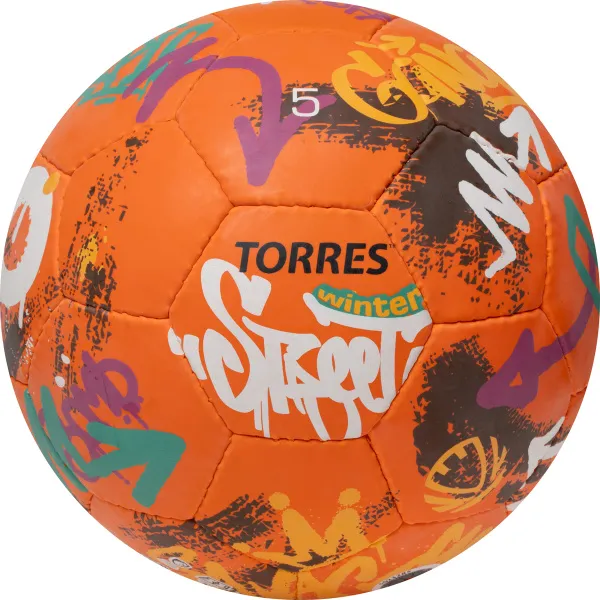 Мяч футб. TORRES Winter Street, F023285, р.5, 32 пан, рез, 4 подкл. слоя, руч. сшив,оранж-мультик. за 2&nbsp;713.20 ₽ в Белгороде