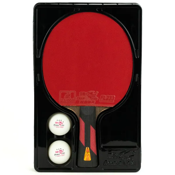 Ракетка для н/т DOUBLE FISH 7A+C, для професс.,ITTF Appr.,накл.2,1мм,+ 2 мяча V40+мм ITTF Appr за 3&nbsp;559.80 ₽ в Белгороде