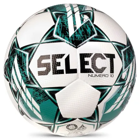 Мяч футб. SELECT NUMERO 10 V23, 0575060004, р.5, FIFA Basic, 32п, ПУ, руч. сш, бело-бирюзовый за 8&nbsp;051.20 ₽ купить в Белгороде