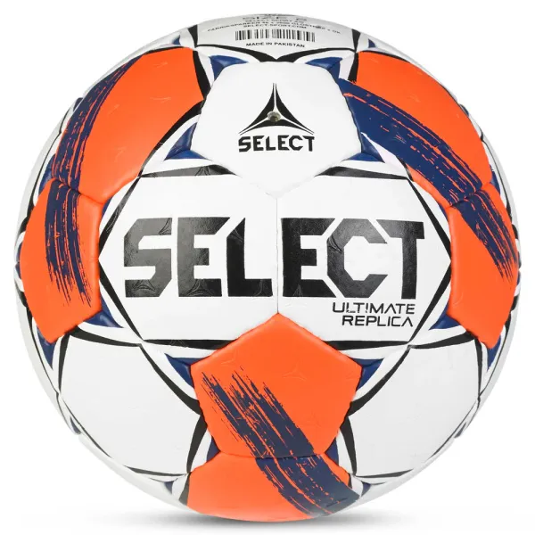 Мяч ганд. SELECT Ultimate Replica v25, 3572858745, р.3(Senior), ПУ,руч.сш, бел-оранж-т.син за 5&nbsp;373.70 ₽ в Белгороде